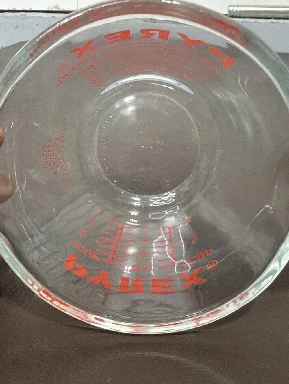 PYREX Vintage Measuring 1 Cup Glass‎ 8oz RED Lettering USA Model 508 Corning NY